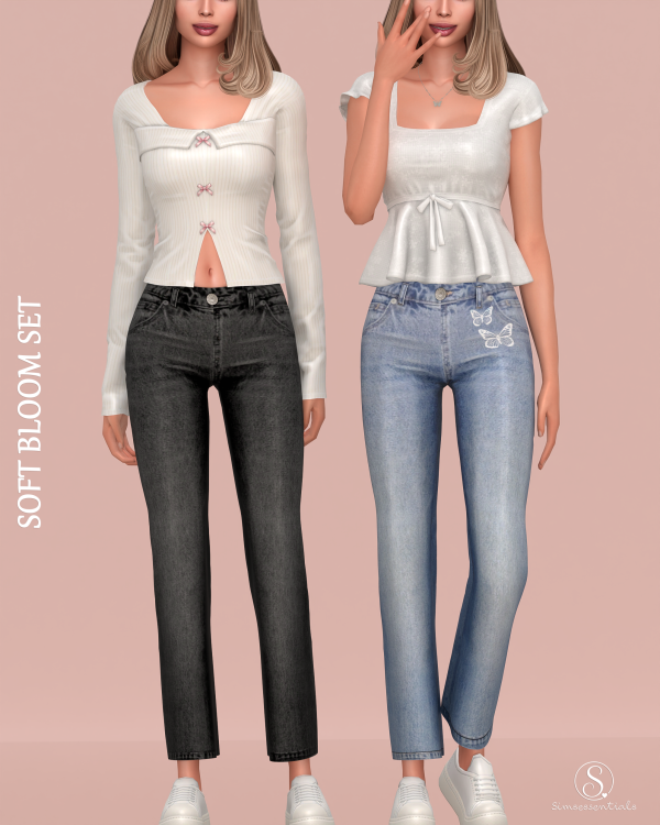 Alpha Soft Bloom Set by simsfinds - The Sims 4 Custom Content