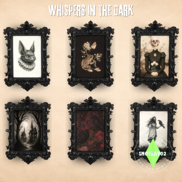 Mix Whispers In The Dark by simsfinds - The Sims 4 Custom Content