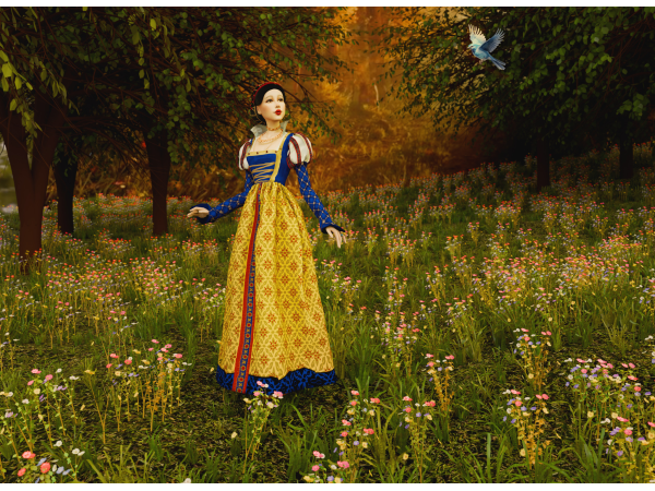 Sims 4 Maxis Mix Female Hats CC: Historical Princess Series: Snow White