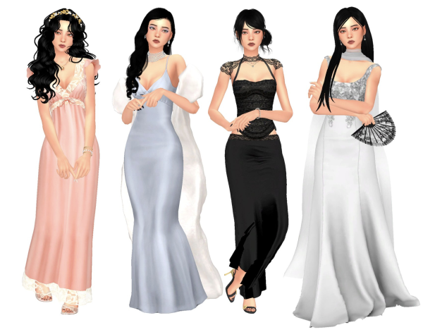 Mix Lookbook 69 by simsfinds - The Sims 4 Custom Content