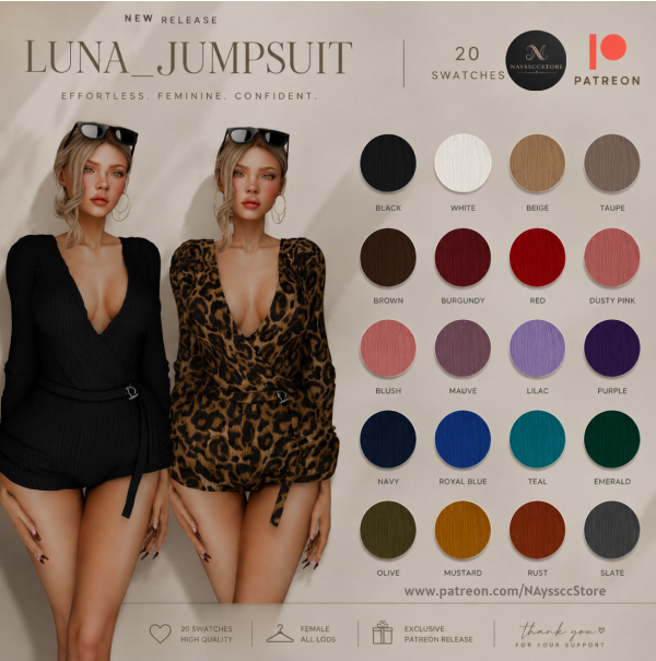Alpha Luna Jumpsuit by simsfinds - The Sims 4 Custom Content