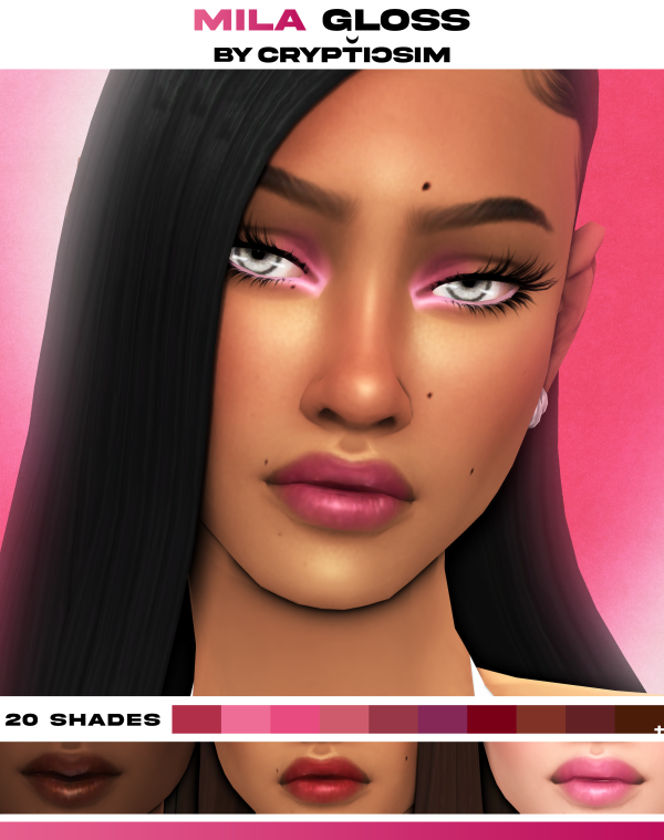 Maxis Match mila gloss by simsfinds - The Sims 4 Custom Content