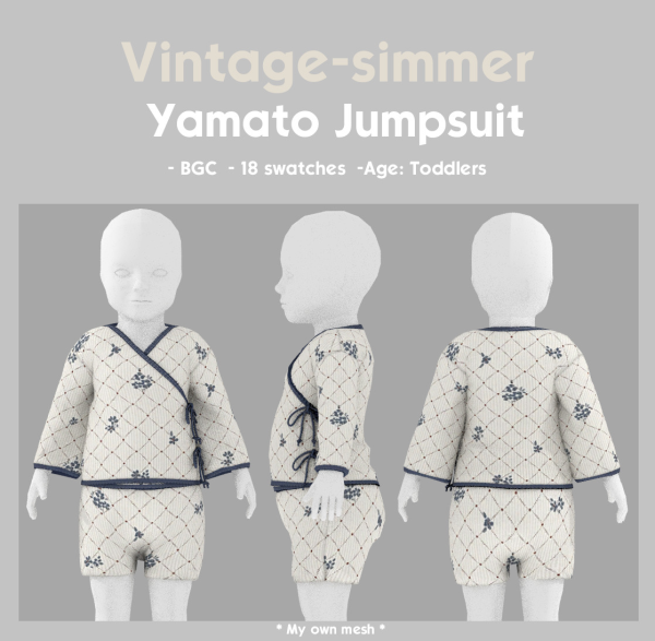 Alpha Yamato Kimono Set simmer by simsfinds - The Sims 4 Custom Content