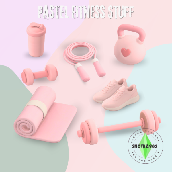 Maxis Match Pastel Fitness Stuff by simsfinds - The Sims 4 Custom Content