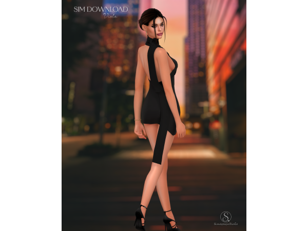 Alpha Viola Sim Download by Simsessentials - The Sims 4 Custom Content