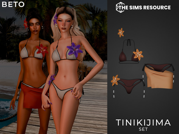 Alpha Tinikijima Set by Beto_ae0 - The Sims 4 Custom Content