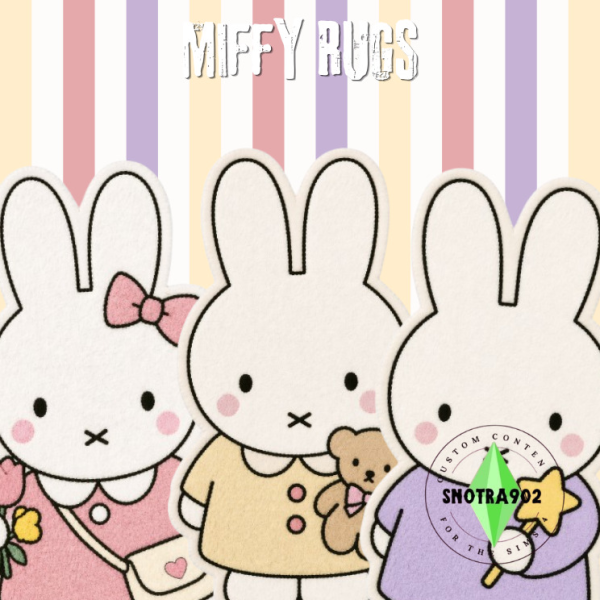 Mix Miffy Rugs by simsfinds - The Sims 4 Custom Content