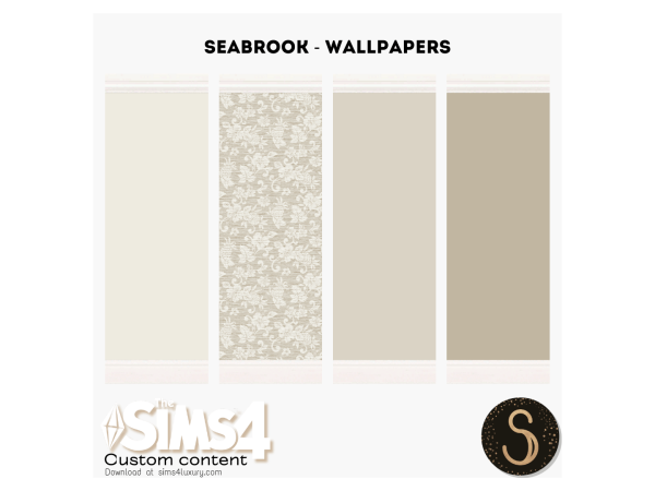 Mix Sims4Luxury Seabrook Wallpapers - The Sims 4 Custom Content