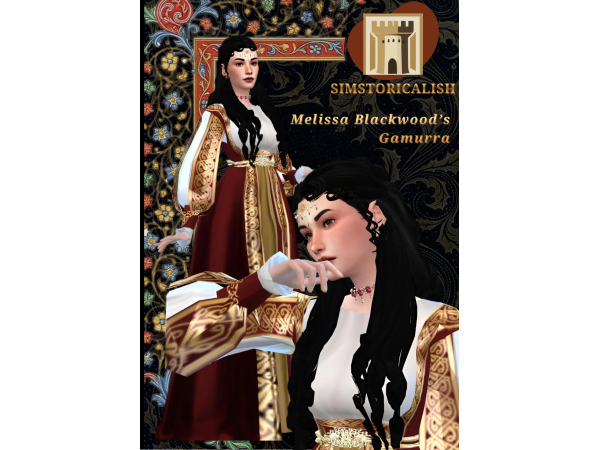 Maxis Match [Simstoricalish] Melissa Blackwood's Gamurra - The Sims 4 Custom Content