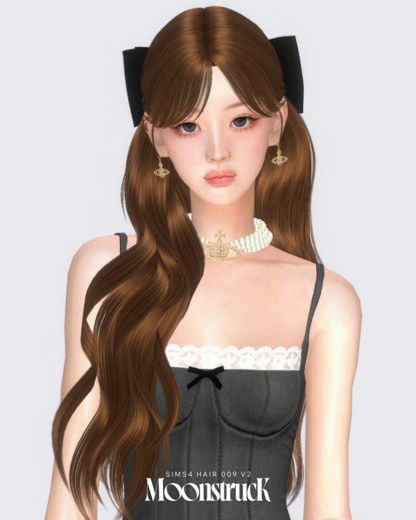 Alpha HAIR_NO_009_V2 by simsfinds - The Sims 4 Custom Content