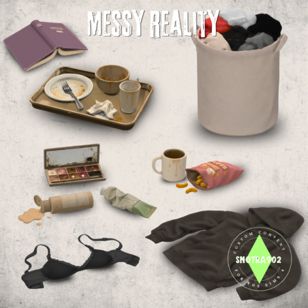 Maxis Match Messy Reality by simsfinds - The Sims 4 Custom Content