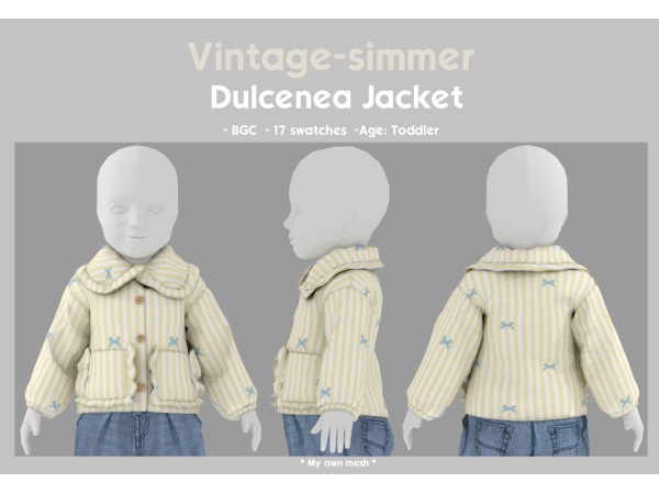 Alpha Dulcenea Jacket simmer by vintage - The Sims 4 Custom Content