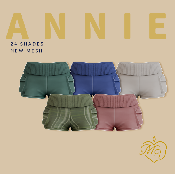 Maxis Match Annie Shorts by simsfinds - The Sims 4 Custom Content