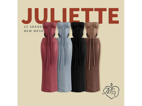 Maxis Match Juliette Dress by MissValentine - The Sims 4 Custom Content