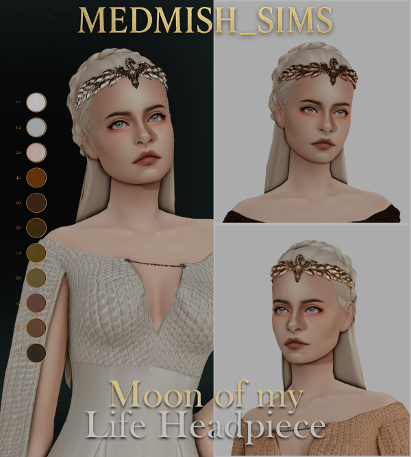 Mix Dress Moon of my Life by simsfinds - The Sims 4 Custom Content