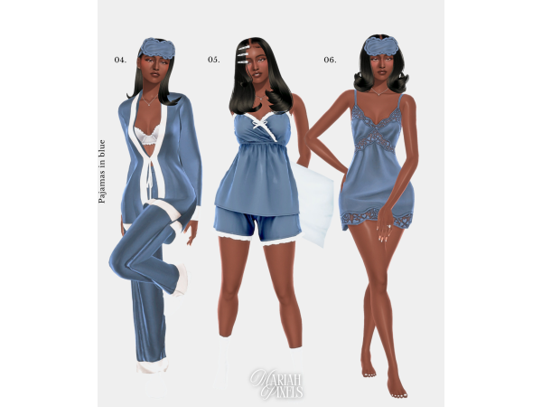 Pajamas in Blue | Mariah Pixels