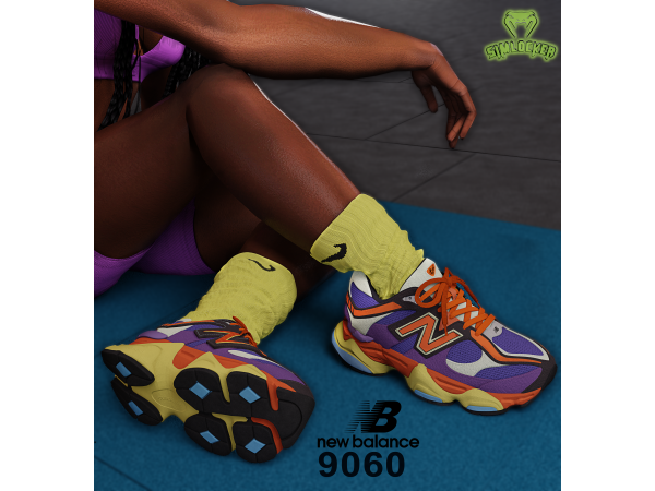 Sims 4 Alpha Male Sneakers CC: New Balance 9060's by SimLocker