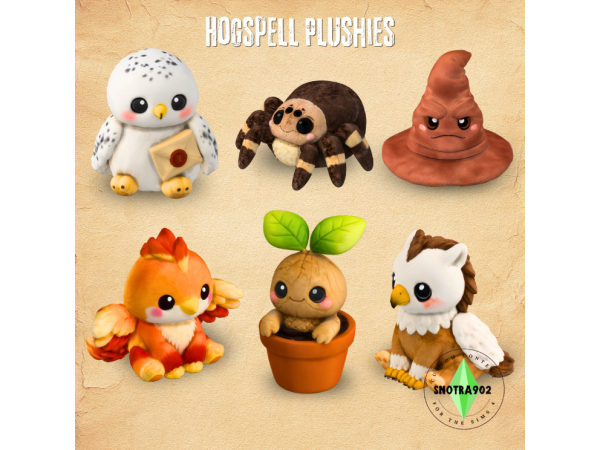 Maxis Match Hogspell Plushies by Snotra902 - The Sims 4 Custom Content