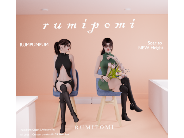 Alpha Rumpumpum_Adelaide Set - The Sims 4 Custom Content