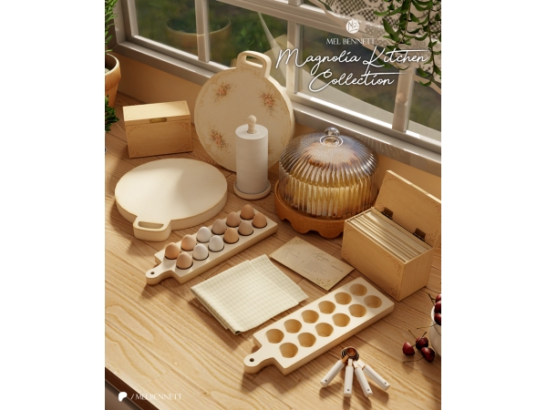 Mix Magnolia Kitchen Collection - The Sims 4 Custom Content
