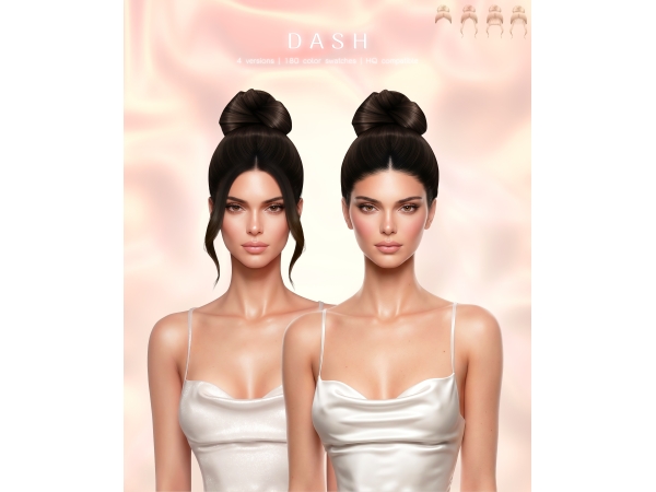 Alpha Dash Hairstyle - The Sims 4 Custom Content