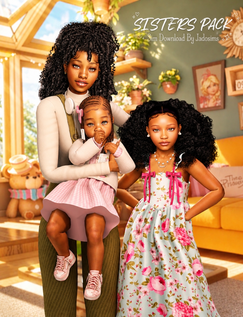 Alpha Sisters Pack (Sim Download) by shopwithflynnn - The Sims 4 Custom Content