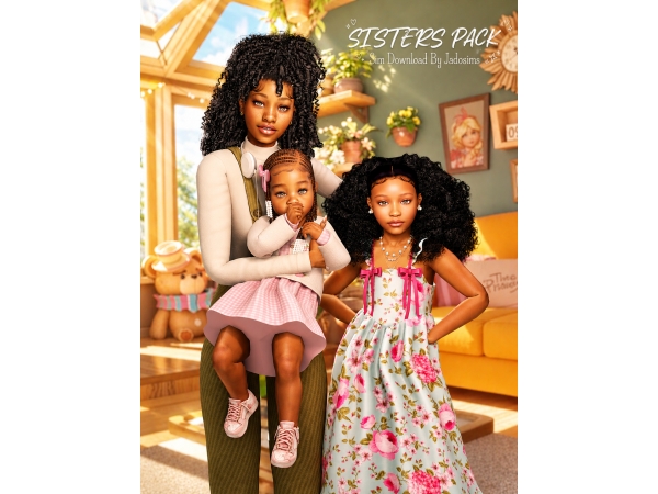 Alpha Sisters Pack (Sim Download) - The Sims 4 Custom Content