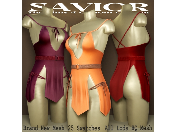 Alpha Svr_Mecca Rigby Dress - The Sims 4 Custom Content