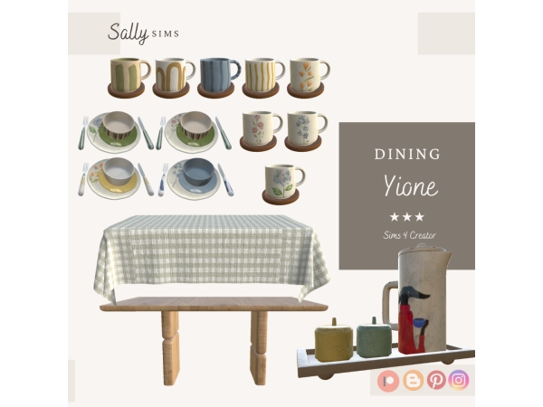 Alpha Dining YIONE - The Sims 4 Custom Content