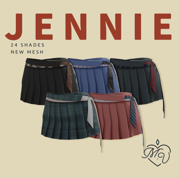 Maxis Match Jennie Skirt by simsfinds - The Sims 4 Custom Content