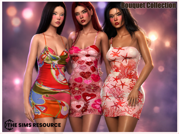 Alpha Set Bouquet Collection by Harmonia - The Sims 4 Custom Content