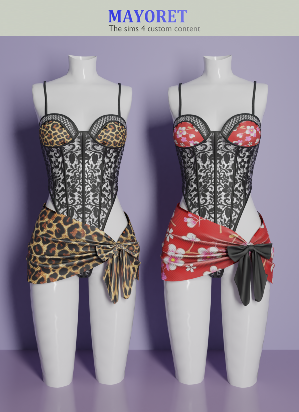 Alpha Mayoret Vabeline Set by mayoret - The Sims 4 Custom Content
