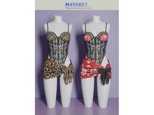 Alpha Mayoret Vabeline Set - The Sims 4 Custom Content