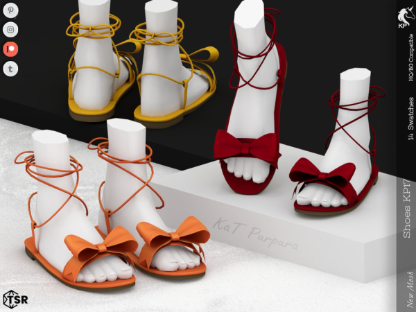Mix Shoes KP 1 7 Female by KaTPurpura - The Sims 4 Custom Content