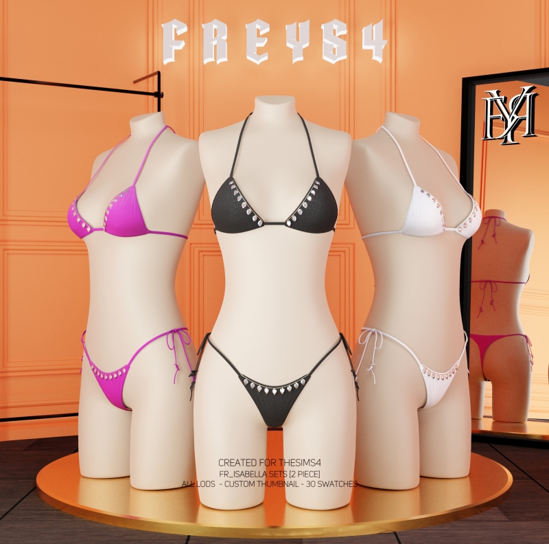Alpha FR_Isabella Sets 2 Piece by freys4 - The Sims 4 Custom Content
