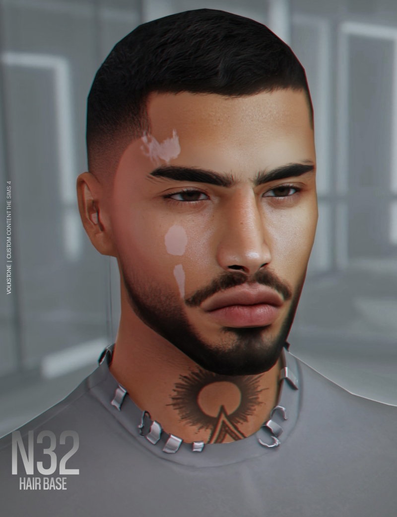 Alpha HAIR BASE N32 (FREE) by volkstonesims - The Sims 4 Custom Content