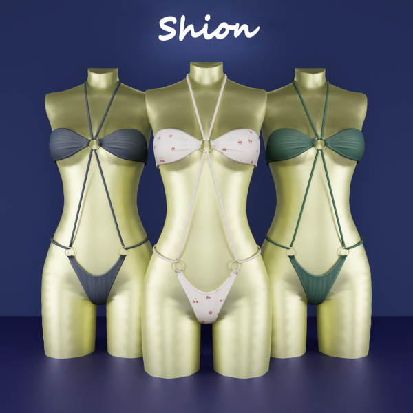 Alpha Shion Aura Halter Set by shion_sims - The Sims 4 Custom Content