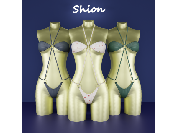 Alpha Shion Aura Halter Set - The Sims 4 Custom Content
