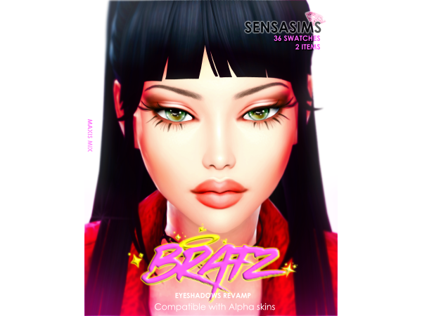Sims 4 Maxis Match Maquillaje CC: BRATZ Makeup Collection (UPDATES) 🫦