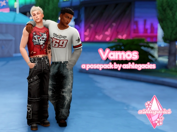 Sims 4 Maxis Mix Male Poses CC: Vamos Posepack