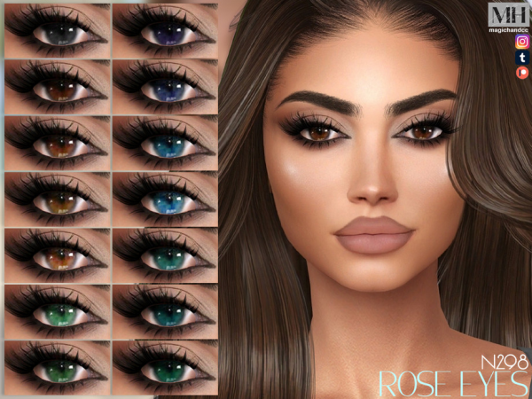 Alpha Rose Eyes - The Sims 4 Custom Content