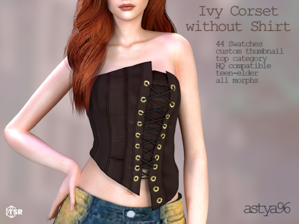 Sims 4 Ivy Corset Without Shirt by astya96cc