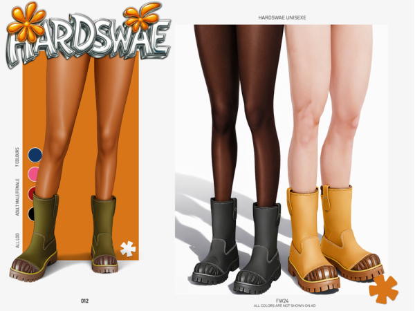 Alpha [HRDSWAE] fw2024 LouisV x TimbrLnd Winter Boots - The Sims 4 Custom Content
