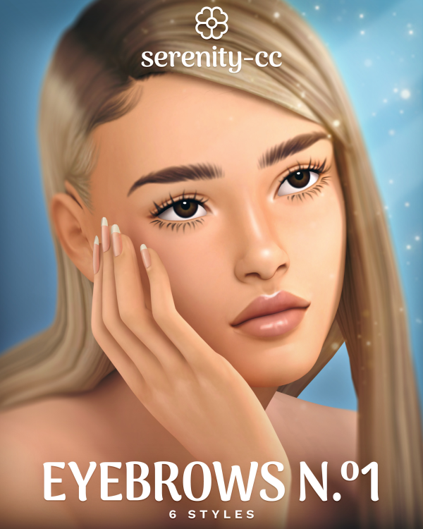 Maxis Match Eyebrows Nº1 by simsfinds - The Sims 4 Custom Content