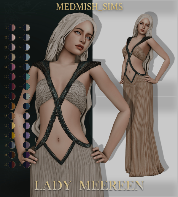 Maxis Match LADY MEEREEN by simsfinds - The Sims 4 Custom Content