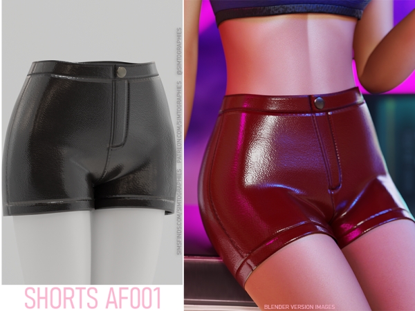 Alpha Shorts AF001 - The Sims 4 Custom Content