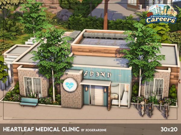 Maxis Match Heartleaf Medical Clinic NO by xogerardine - The Sims 4 Custom Content