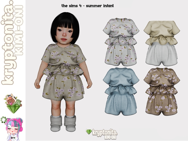Maxis Match summer infant - The Sims 4 Custom Content