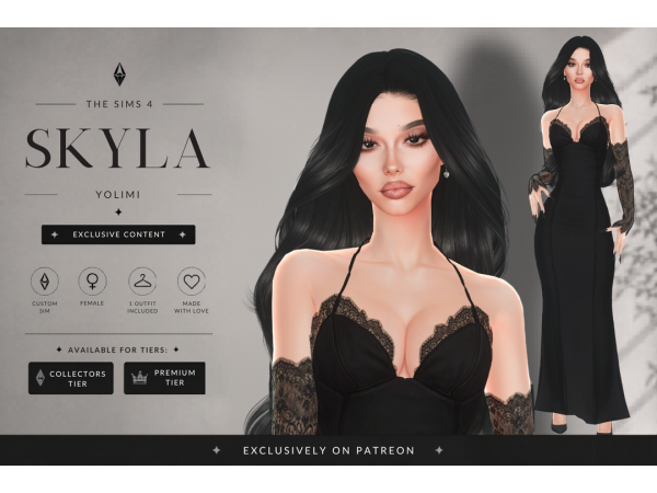 Alpha Skyla by Yolimi - The Sims 4 Custom Content