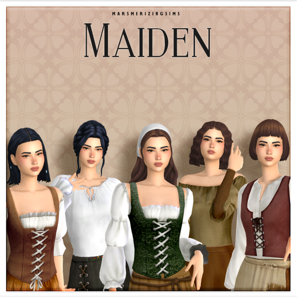 Maxis Match Maiden by simsfinds - The Sims 4 Custom Content